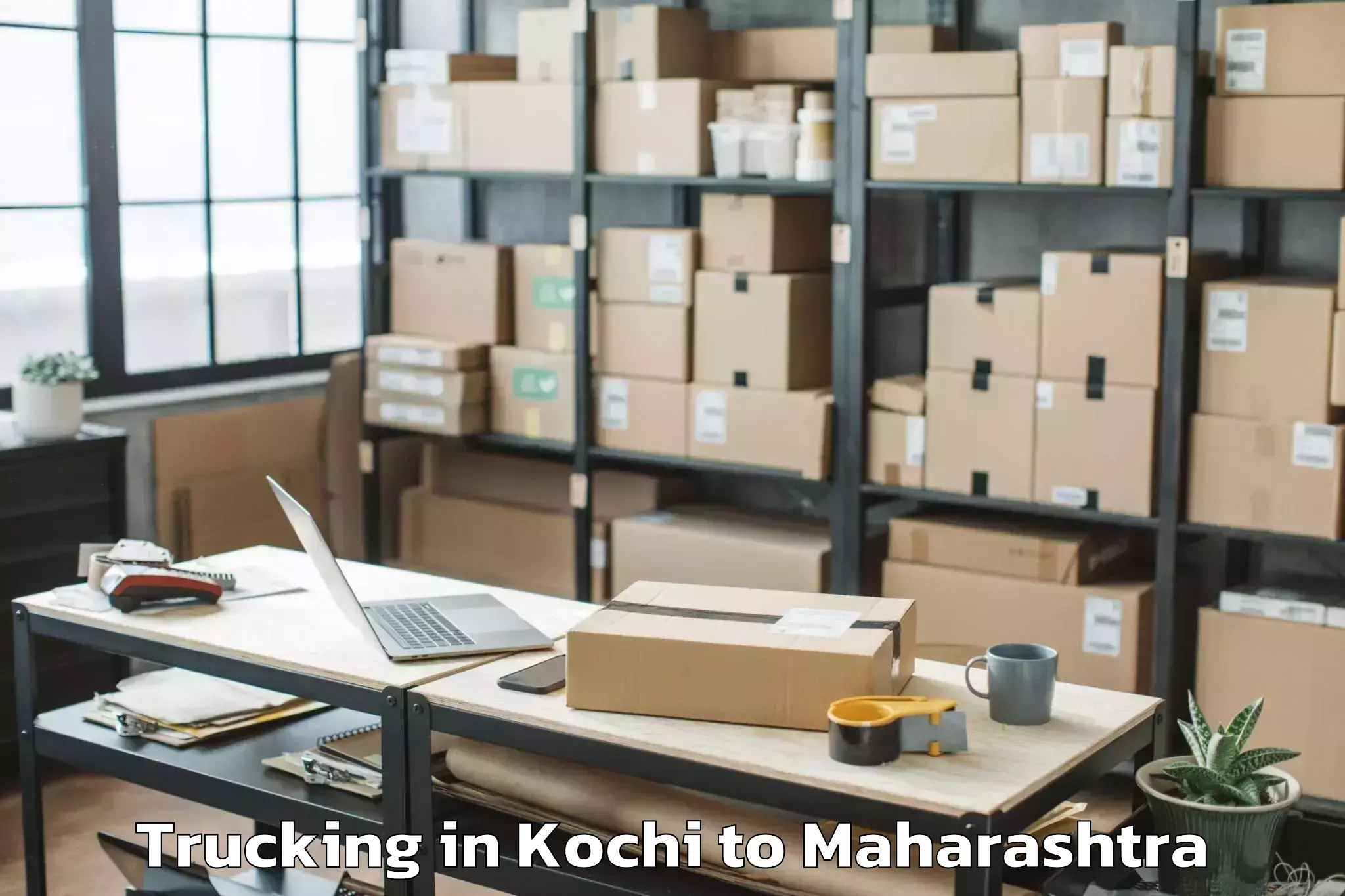 Top Kochi to Vikramgad Trucking Available